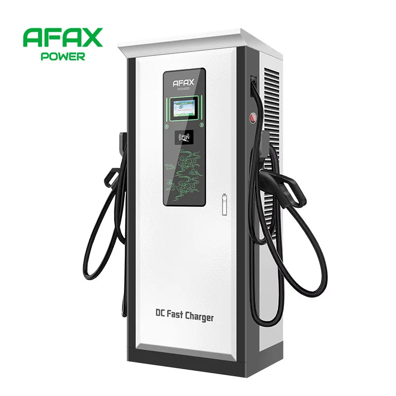 AFAX-estación de carga DC 130kW ev tipo-2 AC 22kW y CCS, Cargador rápido ev, nivel 3, OCPP 4G y WIFI