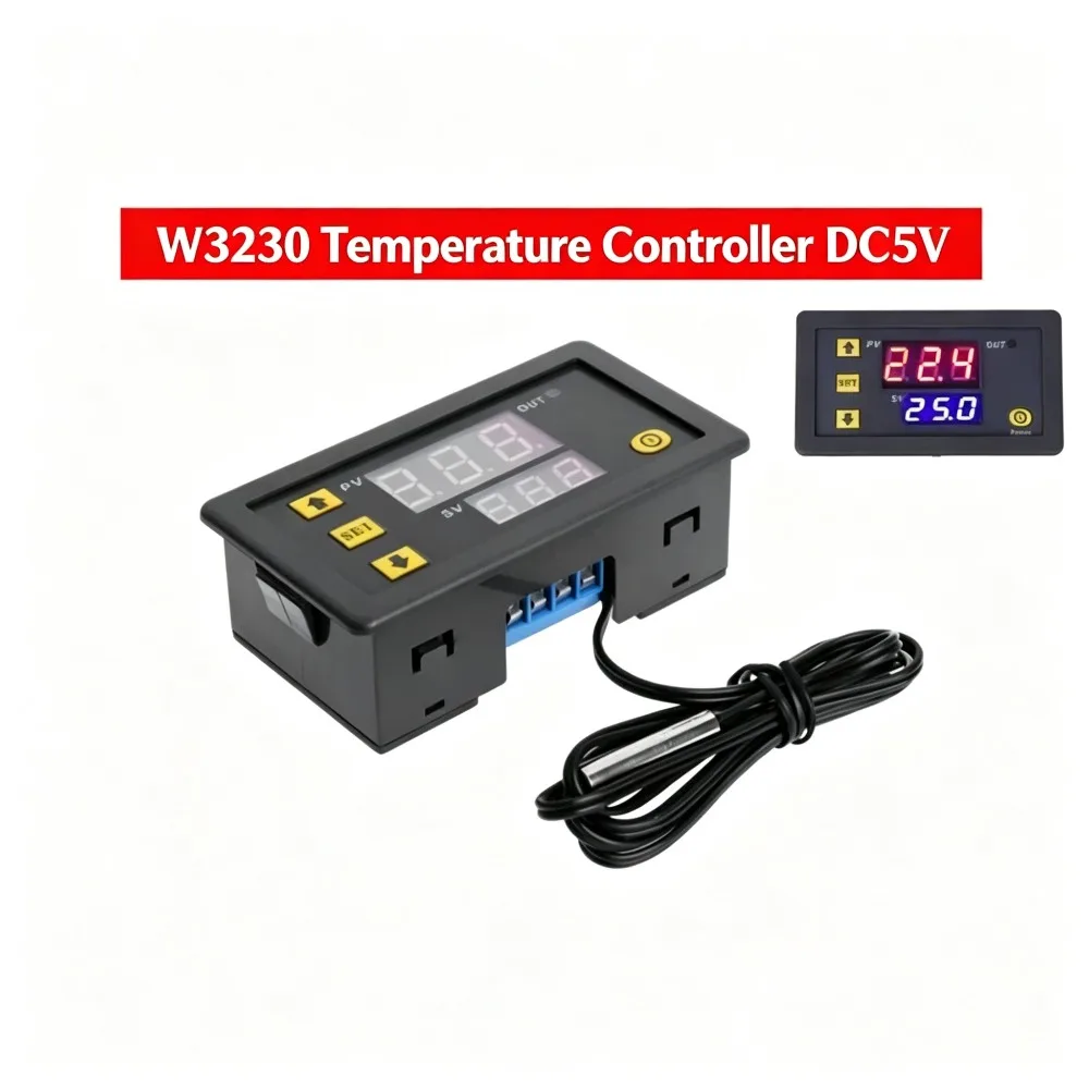 Smart W3230 Digital Temperature Controller Thermostat Module Precision Heat Cool Regulator Switch For Greenhouse Laboratory Use