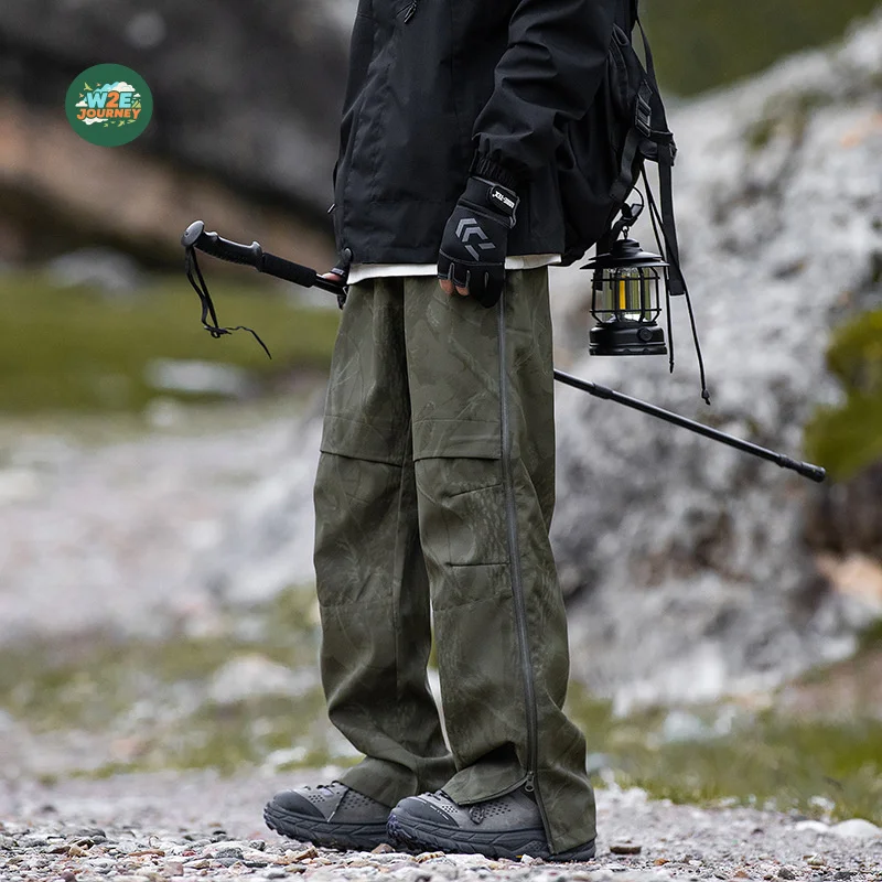 W2EJOURNEY Luxury Quality EU US Size Outdoor Pants Autumn Paratrooper Waterproof Outdoor Tactical Pants With Fleece Lining