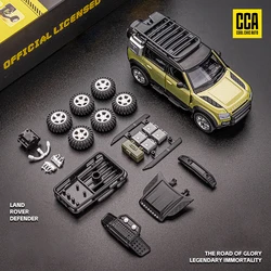 1:43 Land Rover Defender 110 Assembled Version Alloy Car Diecasts & Toy Vehicles Miniature Scale Model Car Toys For Children