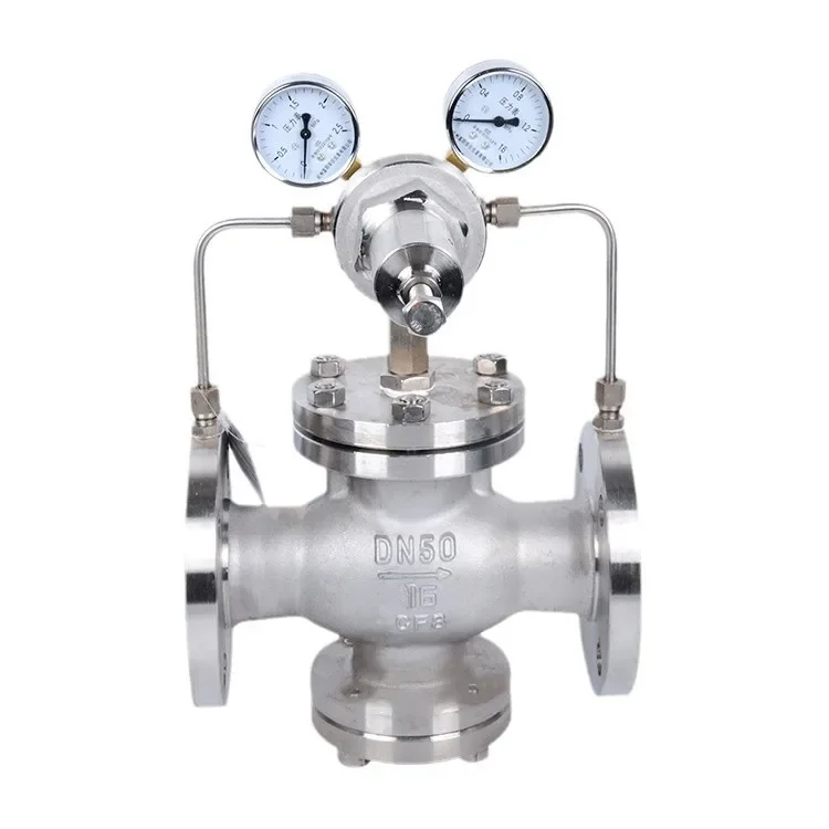 

YK43X F-16P stainless steel gas pressure reducing valve, natural gas pressure reducing valve, air