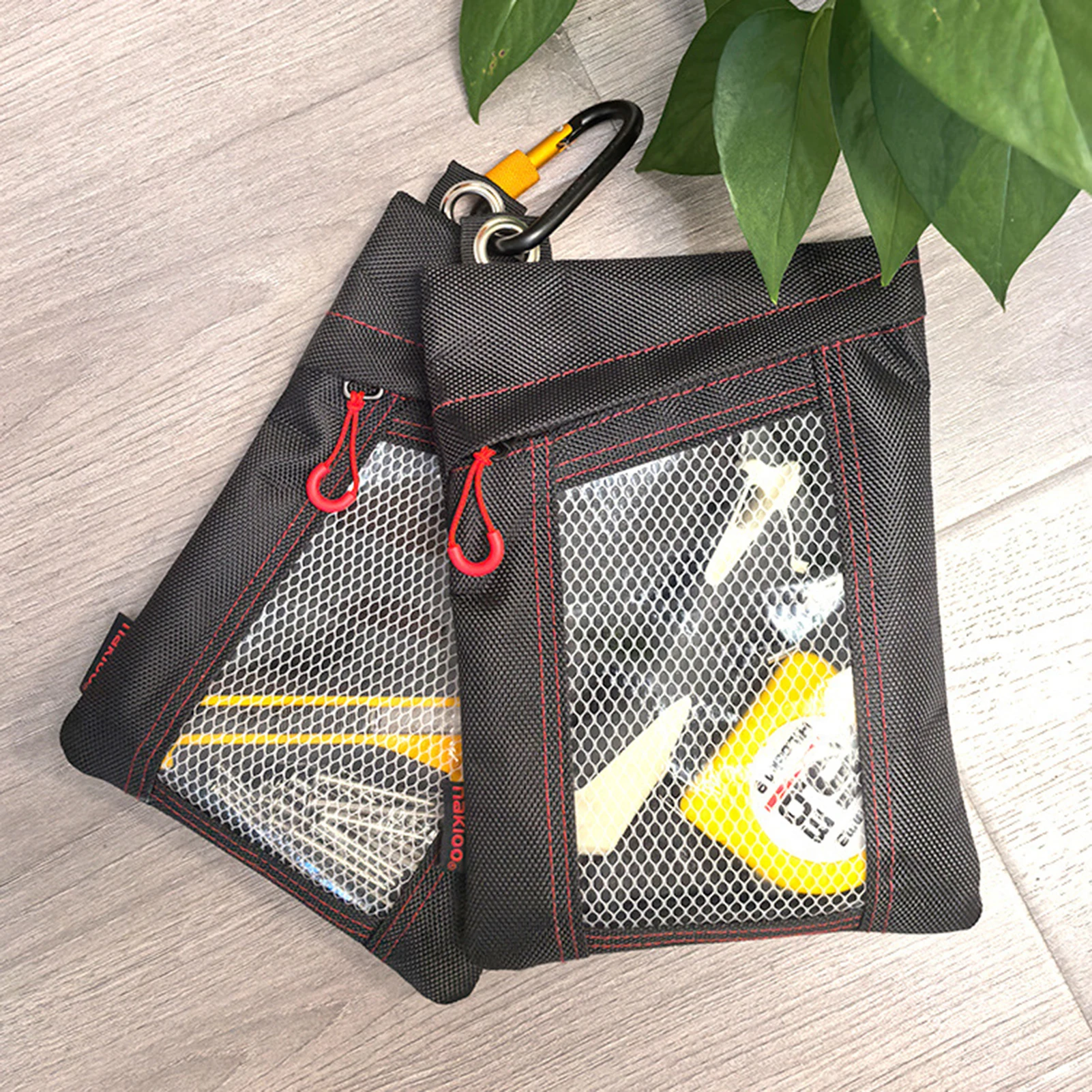

9inch Tool Storage Bag Multifunctional Portable Hardware Component Storage Hanging Bag Electrician Carpenter Tool Organizer Bag