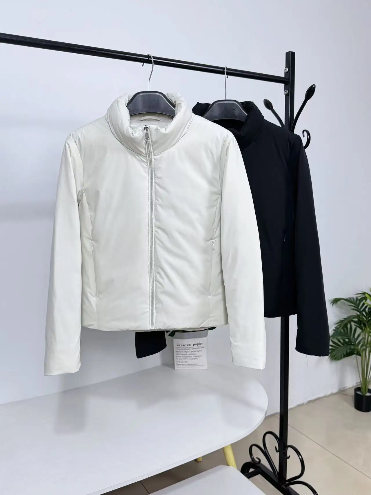 

Женская легкая повседневная куртка-пуховик с воротником-стойкой, на молнии, универсальная, модная, для города