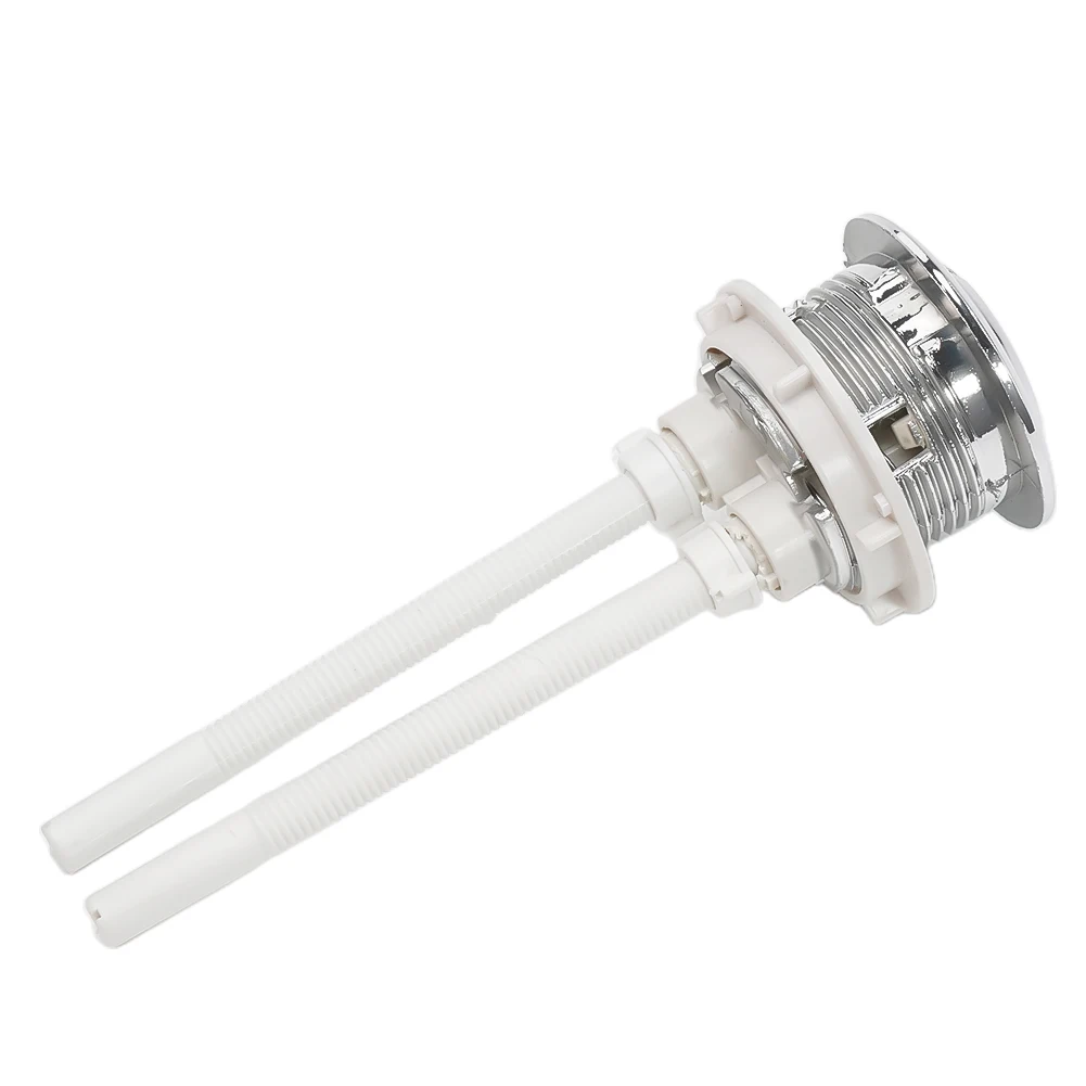 48/58MM 듀얼 푸시 버튼 플러시 화장실 물 탱크 더블 초승달 모양 2 막대 욕실 화장실 스위치