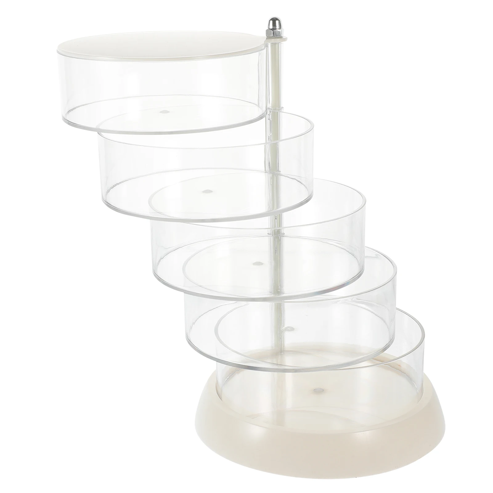 

Multi Layer Jewelry Storage Display Stand Clear Organizer for Earrings Necklaces Rings Watches Hair Clips Accessories Rotatable