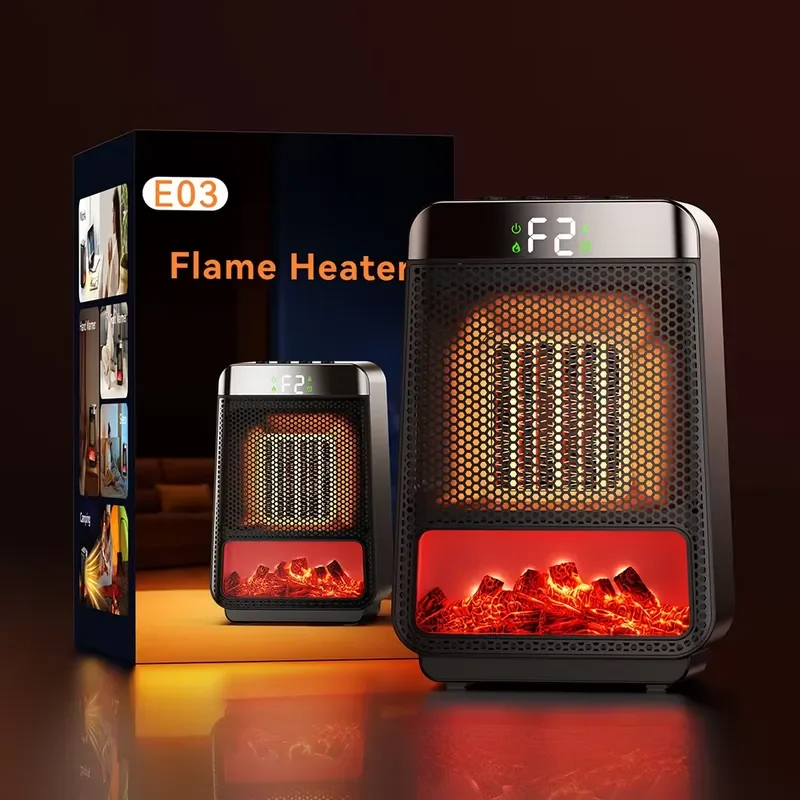 High Temperature Warm Camping Tent Home Fan Heaters Electric Desktop Mini Portable Electric Ptc Heater