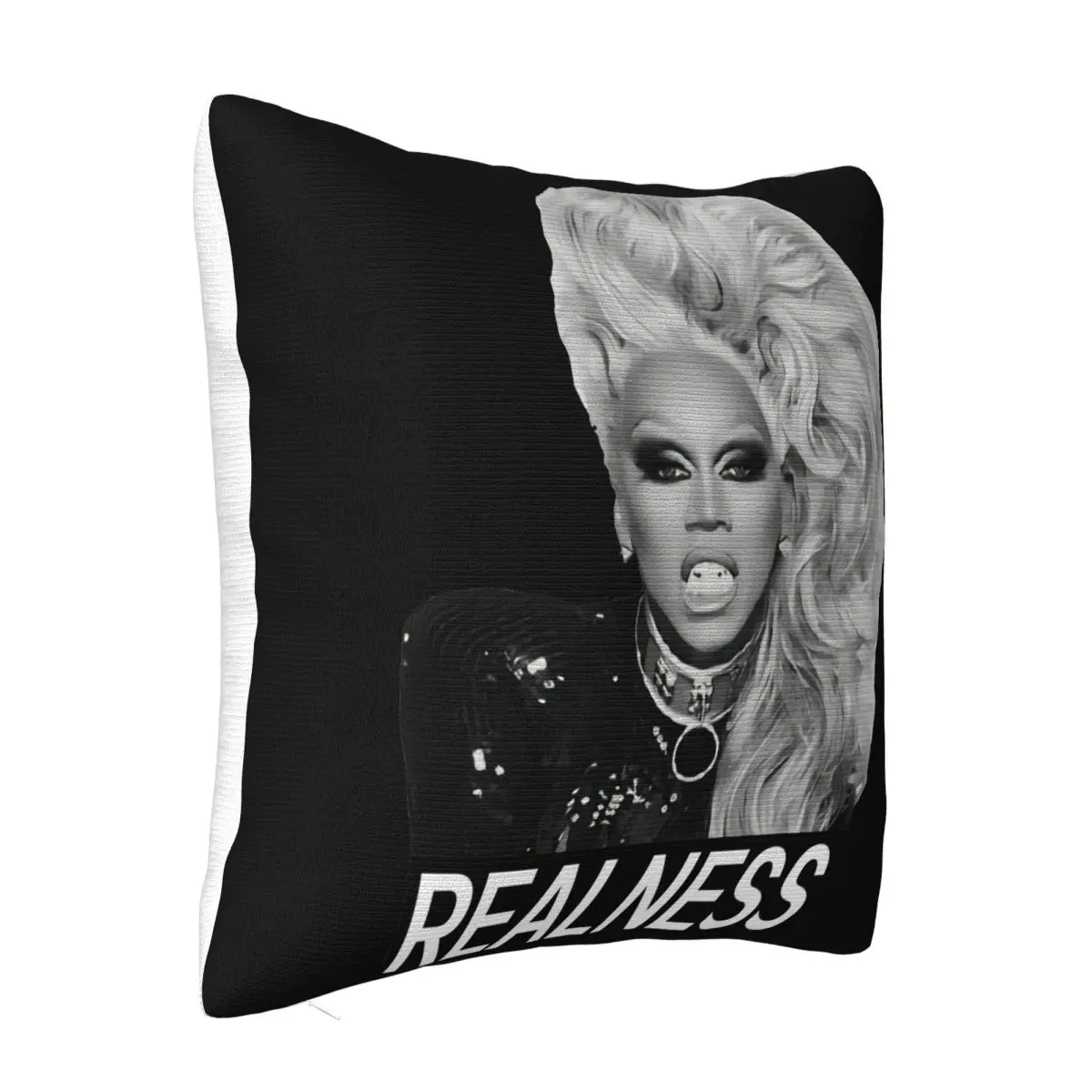 Realness Rupaul Drag Race Slogan Lgbt Pride Gay Queen Cool Unisex B478 Wholesale 3D Holiday Harajuku Pillow Case