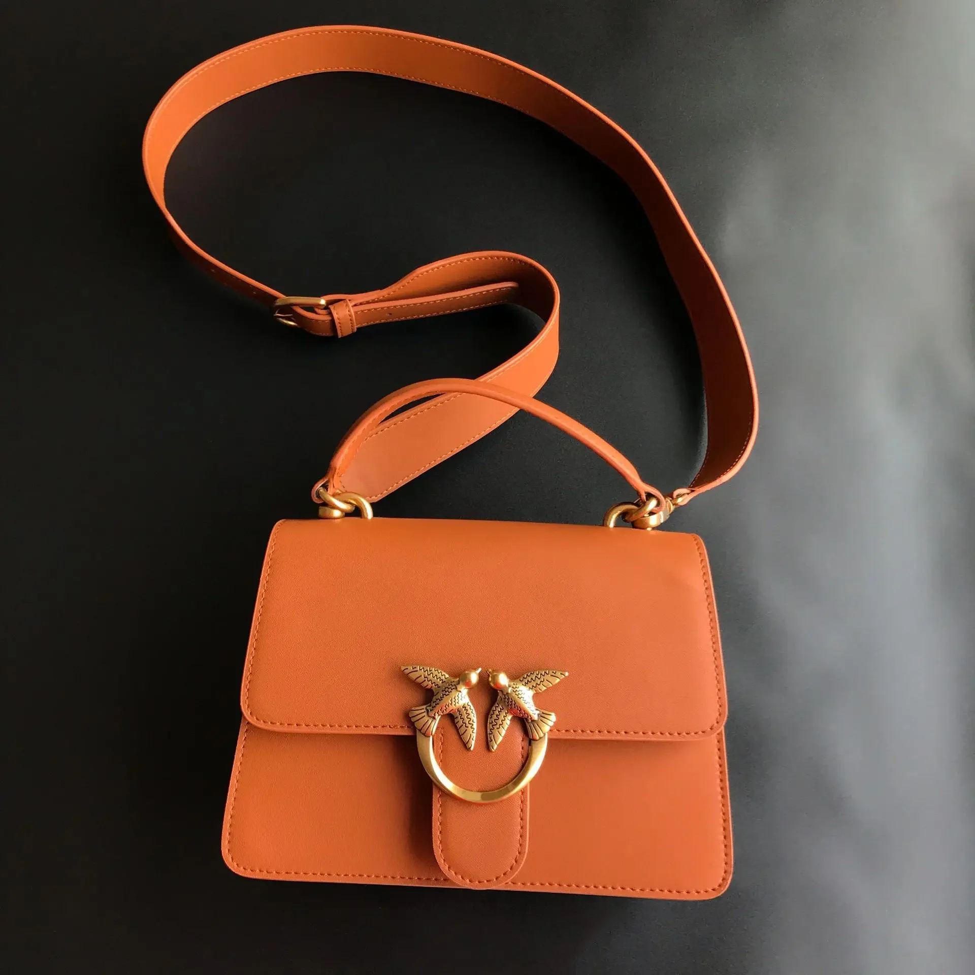 New Genuine Leather Organizer Handbag Women Shoulder Crossbody Bag Premium Soft Leather Daily Ladies Purse
