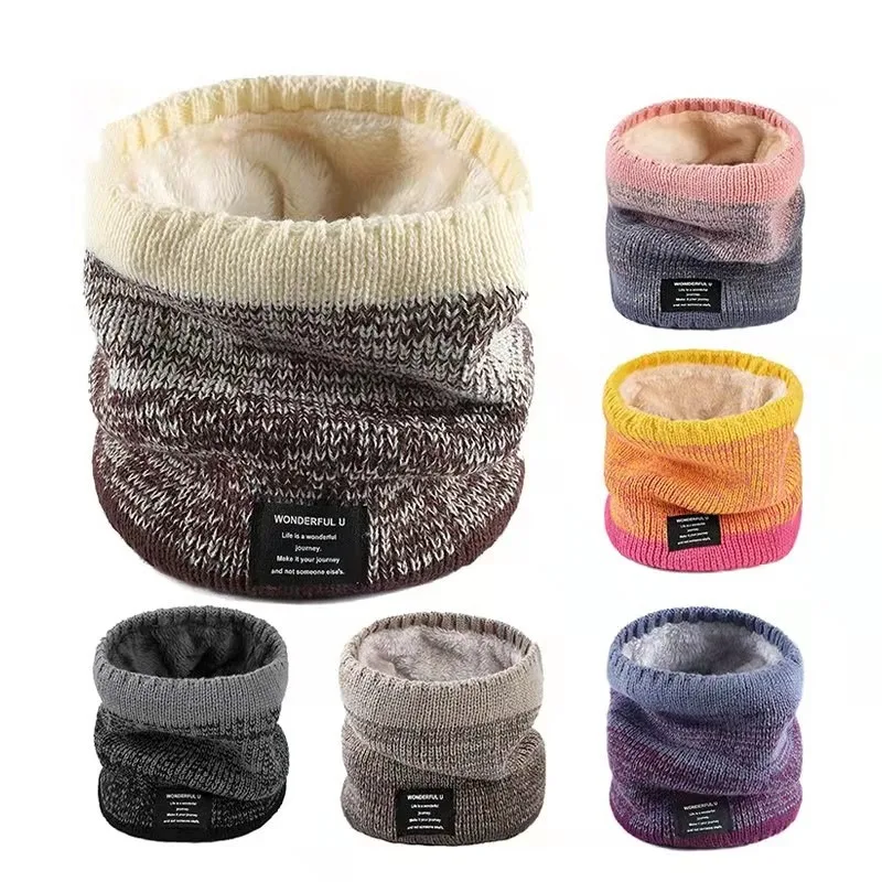 1PC Sport Schal Mode Weiche Gestrickte Hals Wärmer Frauen Männer Gesicht Abdeckung Winter Skating Laufen Wandern Schals Dicken Kragen