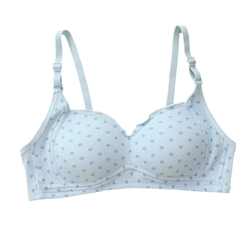 작은 가슴을 가진 여학생 개발 강철 반지가 없는 속옷 여고생 대학생 주니어 h