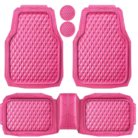 10 best sales pink car mats - №3