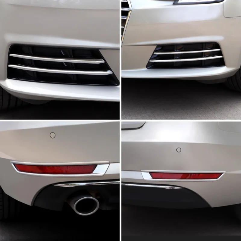 

Внешние аксессуары для Audi A4 B9/A5 2017-2022, передние и задние противотуманные фары, лампы, украшение для век, бровей, накладка, стиль