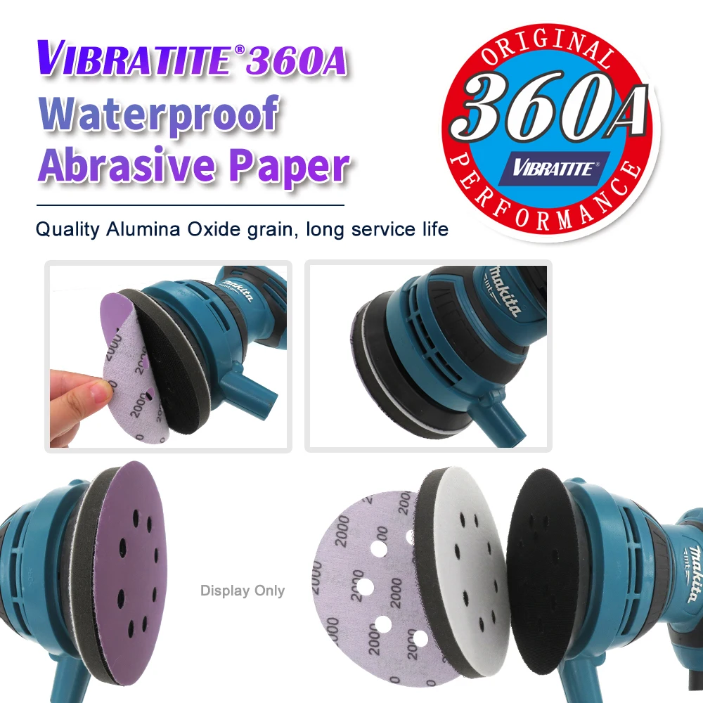 Disco de lijado de 5 pulgadas, papel de lija de agua con gancho de grano 60-10000 para muebles de madera, pulido de Metal, pulido automotriz, 10 Uds.