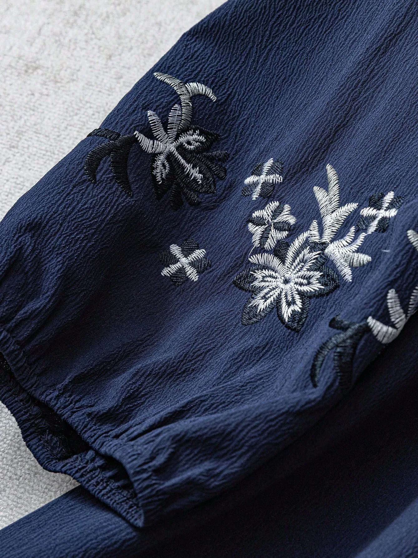 Plus Size Ethnic Embroidered Shirt - usage example