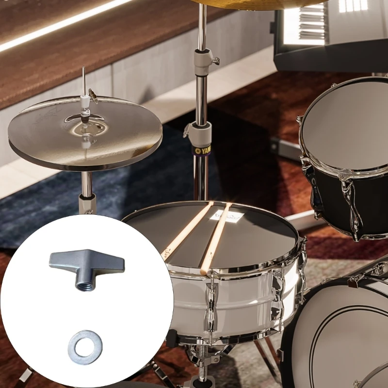 K0EF Without Tool Needed Drum Butterfly Knob Design for Quick Setups Alloy