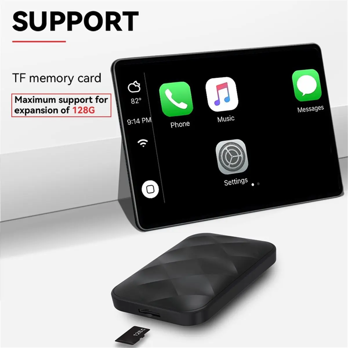 【CYBER MONDAY】New Android 14 3In1 CarPlay Ai Box Wireless Android Auto USB Adapter for Universal TV Box Plug and Play