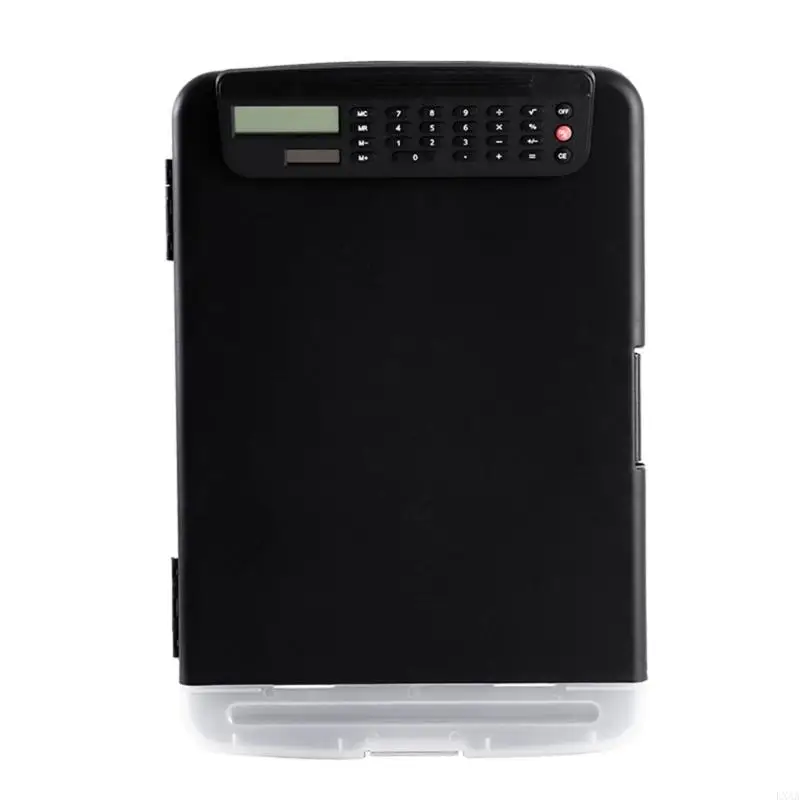 

LXAA Portable Document Organiser Water Resistant File Case with Clipboard Calculator