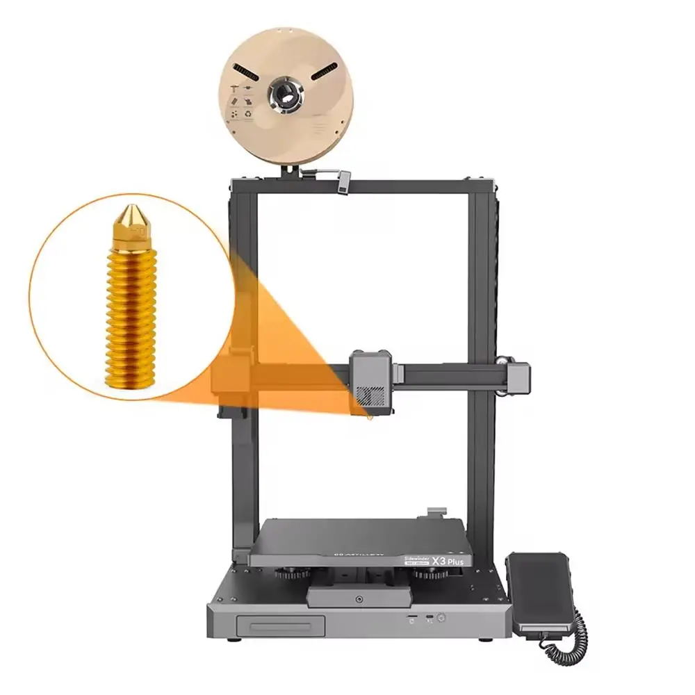 

5 pcs Upgrade Volcano Nozzles For Artillery Sidewinder X3 X4 Plus/Pro 0.2mm 0.4mm 0.6mm 0.8mm Brass Nozzle 3D Printer Parts