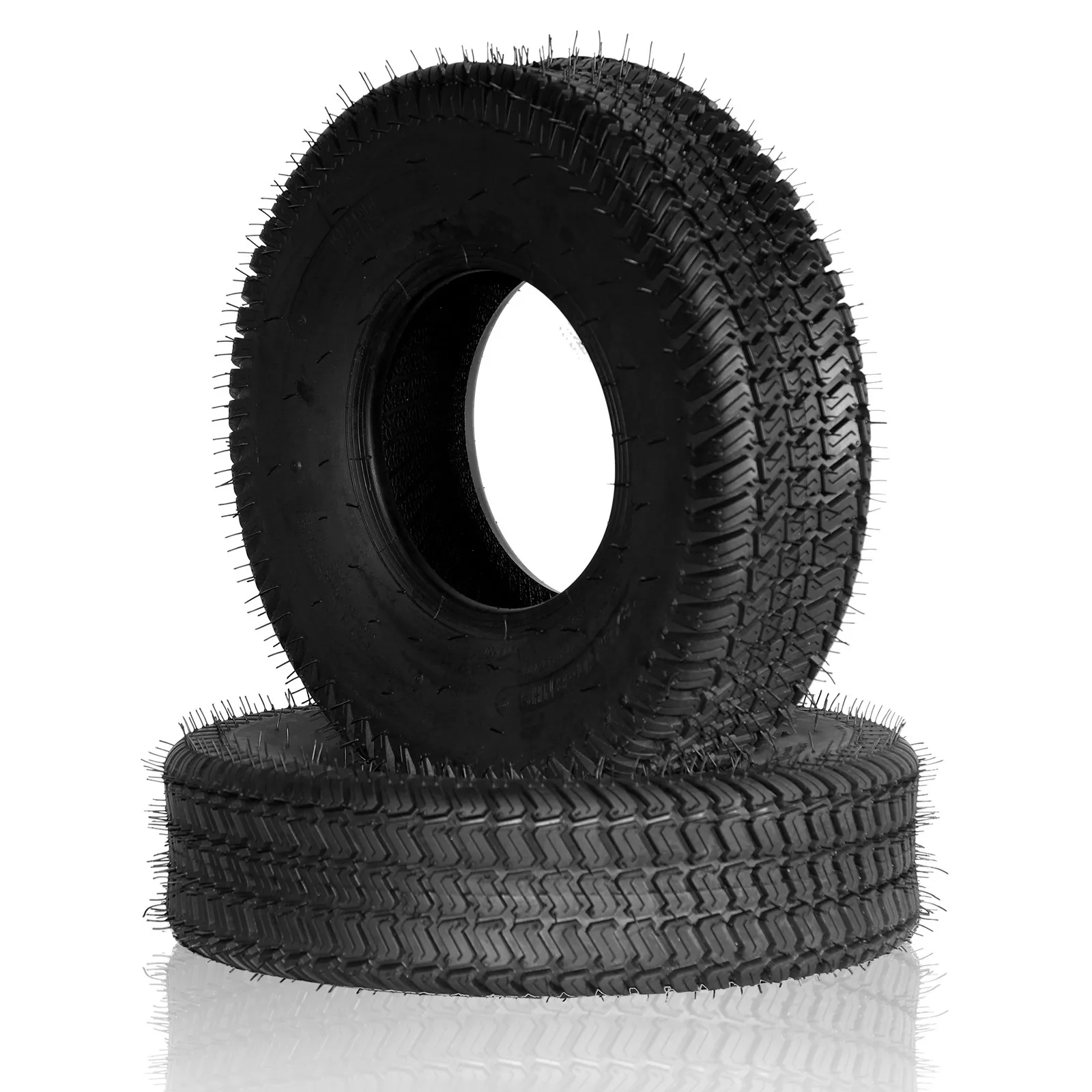 Two 18x6.50-8 Lawn Mower Tractor Turf Tires 4 Ply 18x6.5-8 Max Load: 770Lbs