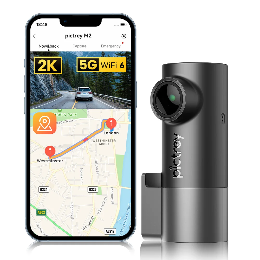 

Разрешение DDPAI M2, 2K, интеллектуальная поддержка голосового управления, 24 часа, поддержка парковки, мини-корпус ночного видения