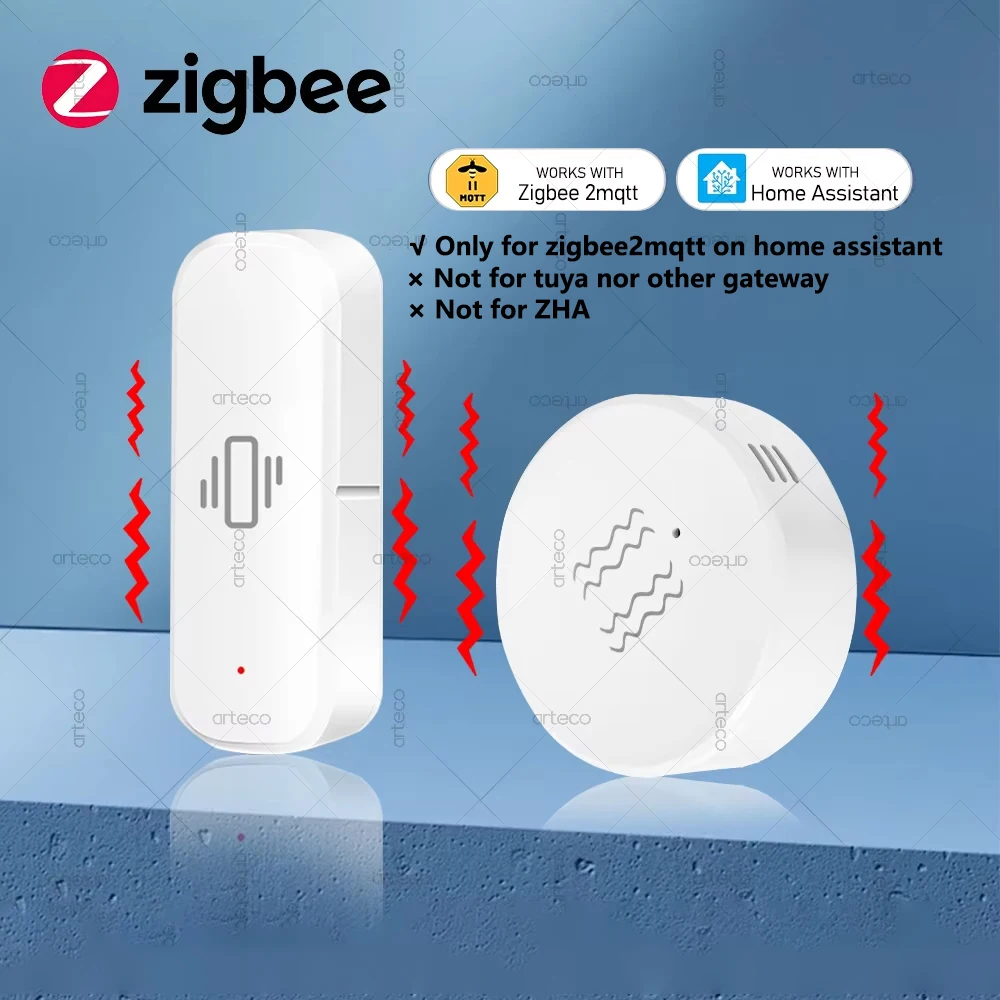 

Умный датчик вибрации Zigbee, датчик наклона, автоматизация домашней безопасности, датчик движения, шоковая сигнализация, поддержка домашнего помощника Zigbee2MQTT