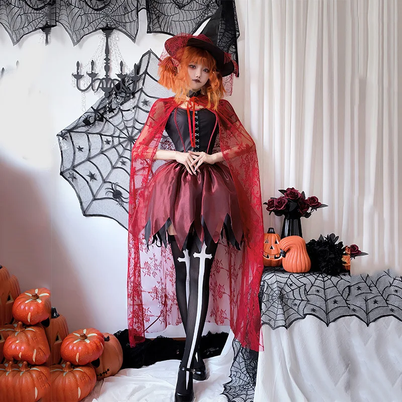 زي نسائي مثير للعب الأدوار دكتور مع awl Cowl Ne Long Sve k Color لـ loween Par and Stage Performance...