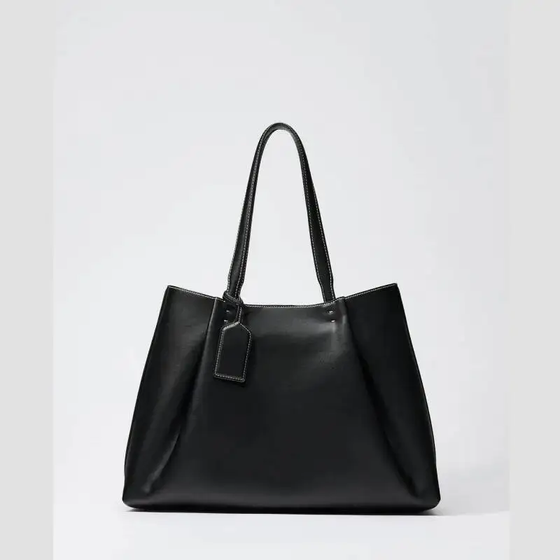 CLIP TOTE BAG, Fashionable Top Handle Tote Solid Color Simple Shoulder Bag, Design Handbags For Women