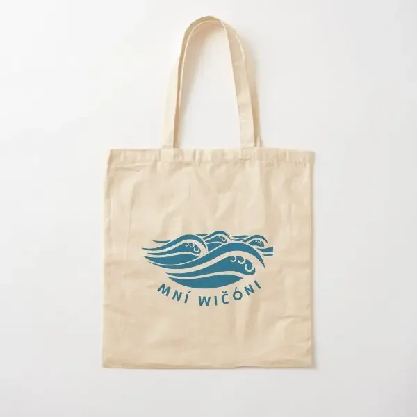 

Mni Wiconi Water Is Life хлопковая холщовая сумка многоразовая модная унисекс продуктовая сумка на плечо сумка-шоппер женская сумка-тоут складная