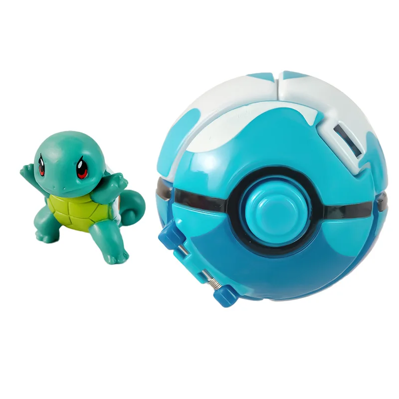 Pokemon Figure Ball Elf Pet Anime Action Doll Pikachu Charizard Mewtwo Bulbasaur Squirtle Mew Pokeball Monster go Toy Child Gift