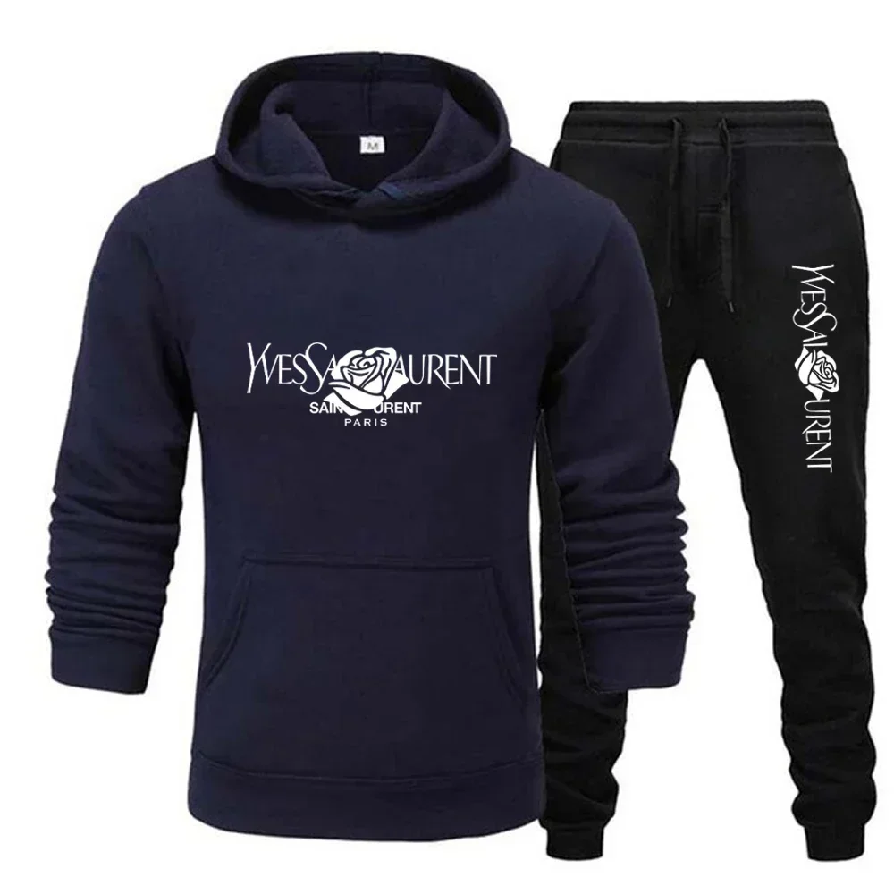 Men's casual sportswear sets, sweatshirts and outdoor sportswear fashion men's wear for autumn and winter 2025