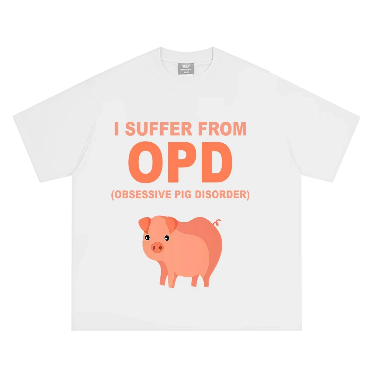 Cute Obsessive Pig Disorder Funny Pig Meme T-shirt Men Women Hip-hop T-shirts Summer Loose Casual Cotton Gothic Punk T-shirts