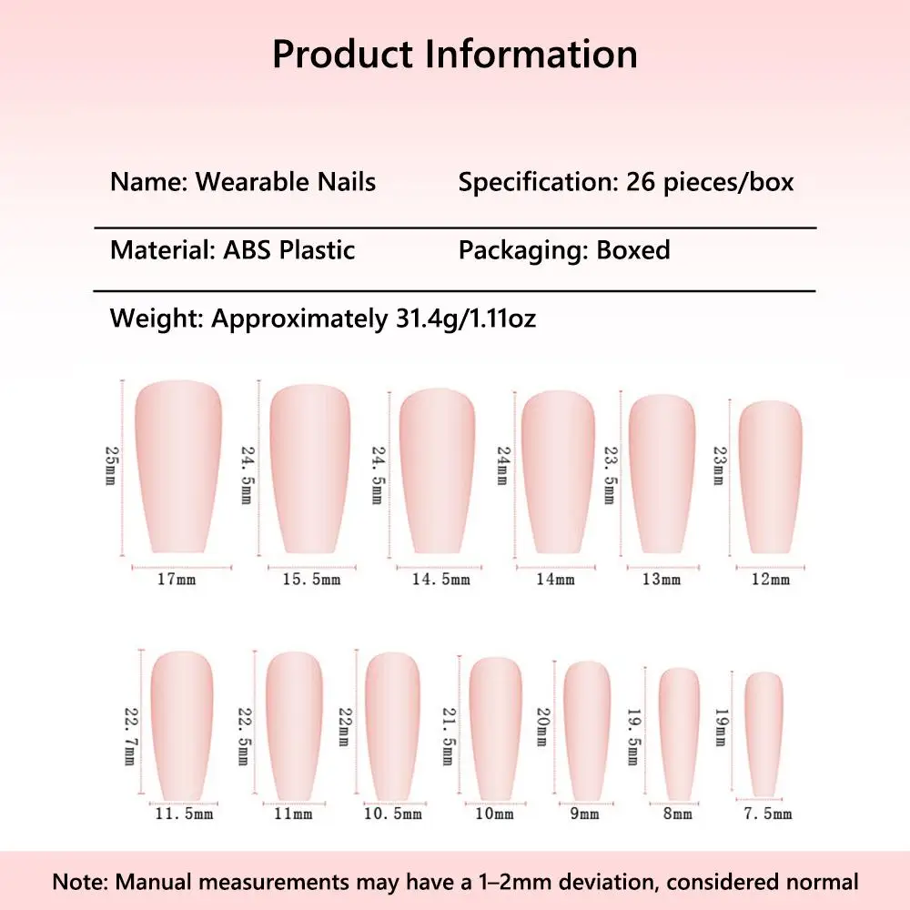 24 Uds. De uñas postizas con purpurina de perlas y flores, transparentes con gelatina, adhesivo de doble cara, usables