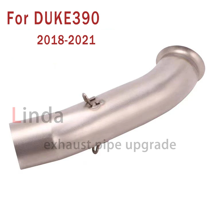 For DUKE 390 201-2021Years Motorcycle Exhaust Replace Catalyst Middle Link Pipe 51MM Muffler Syste