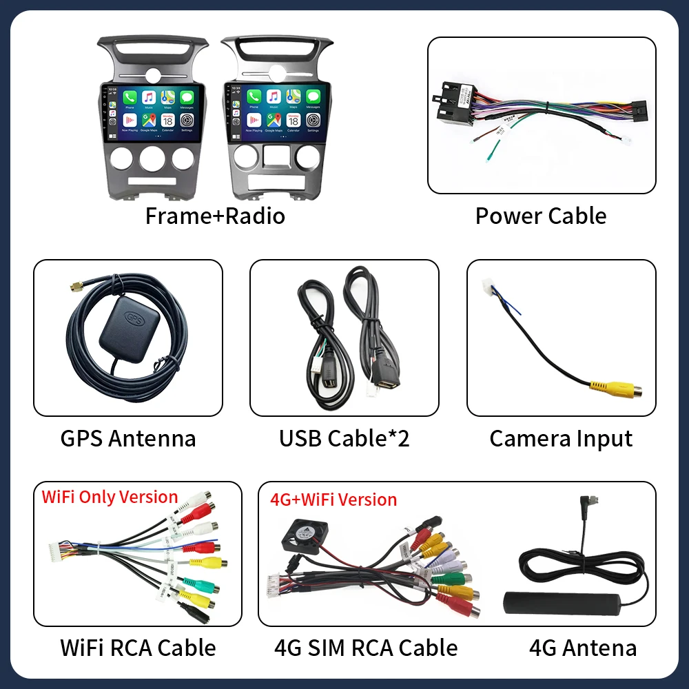 سيارة أندرويد لكيا كارينز UN 2006 - 2012 5G واي فاي BT اللاسلكية Carplay شاشة راديو ستيريو مشغل وسائط متعددة لتحديد المواقع والملاحة DVD