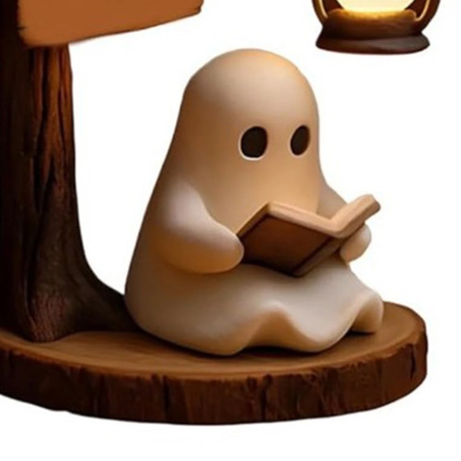 Luce notturna fantasma di Halloween Luce notturna da lettura fantasma in resina Lampada da lettura fantasma di Halloween Decorazioni di Halloween per interni