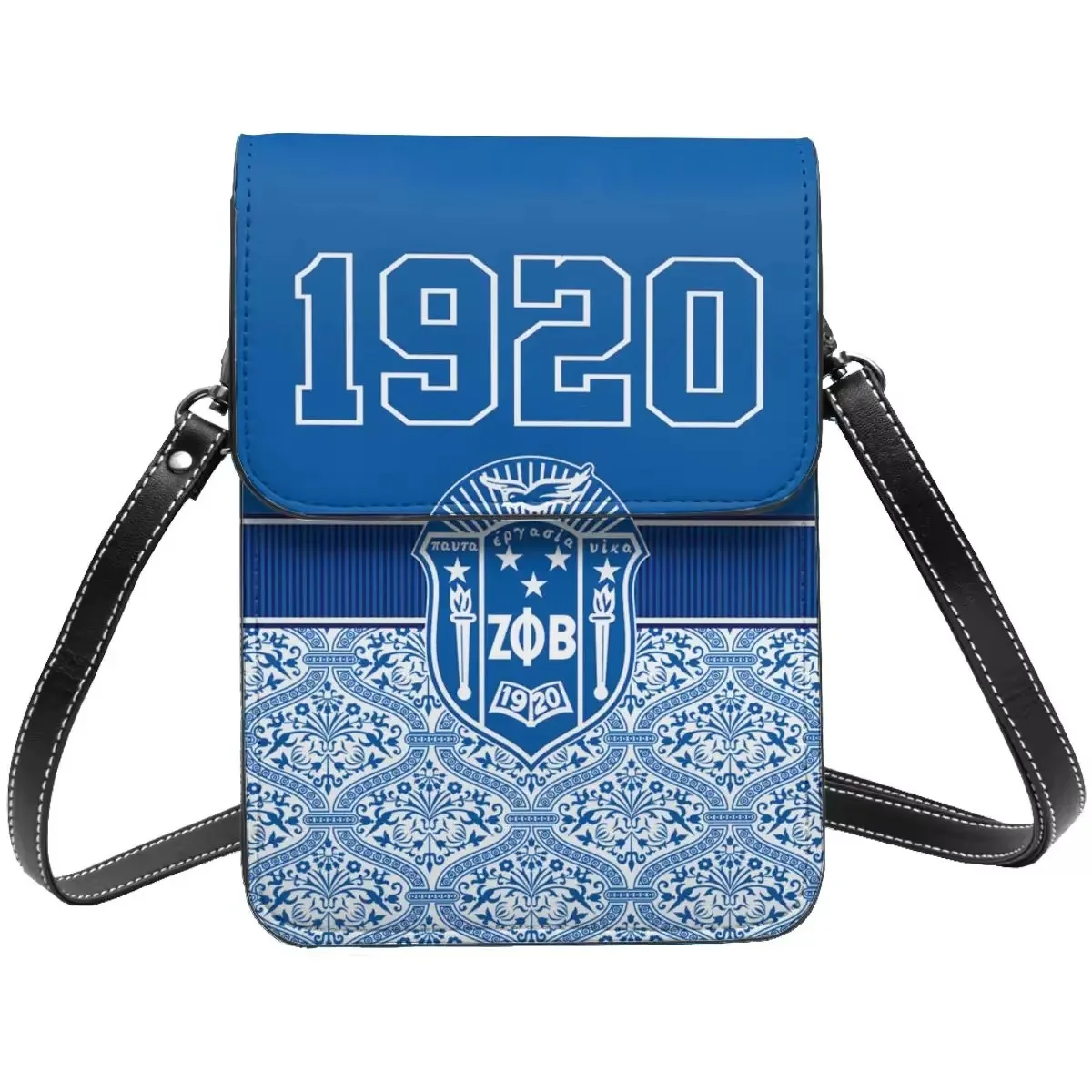 

Zeta Phi Beta ZPB женский кошелек через плечо, сумка для мобильного телефона, сумка через плечо, кошелек для мобильного телефона, регулируемый ремень