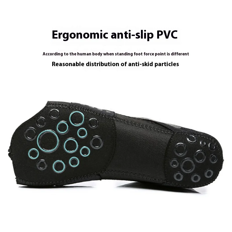 Women Non-Slip Yoga Socks Fitness Sport Toe Separator Pilates Dance Shoes Cover Soft Sole Gripper Indoor Workout Barefoot Indoor
