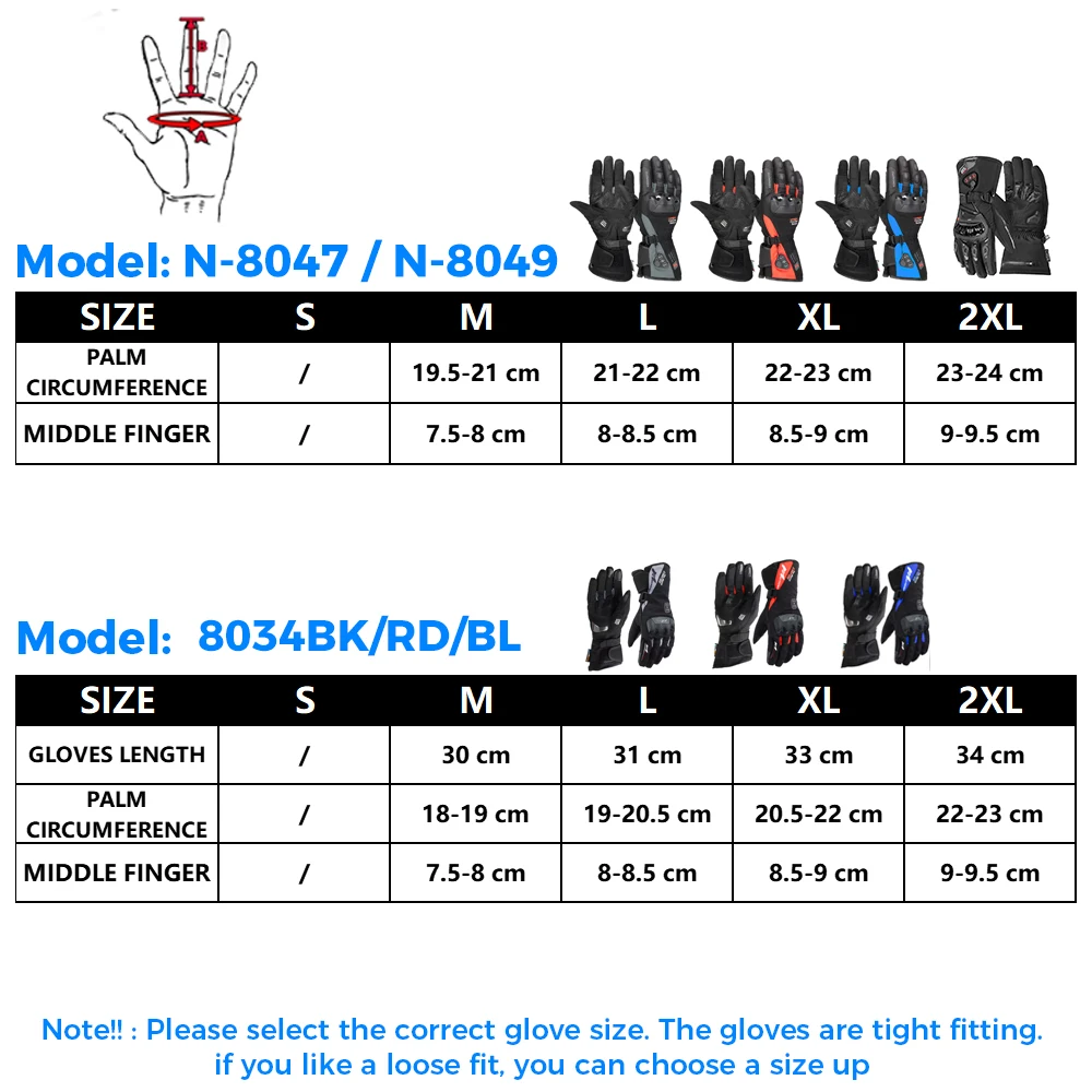 KEMIMOTO Heated Gloves Motorcycle Winter Moto Heated Gloves Warm Waterproof Rechargeable Heating Thermal Gloves For Snowmobile 6