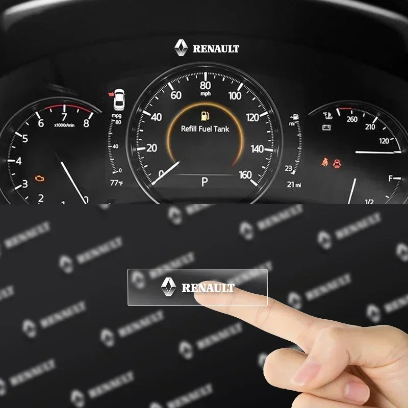 

1/2/5/10pc Car Styling Emblems Stickers Interior Decoration Decal for Renault koleos duster megane 2 logan clio Auto Accessories