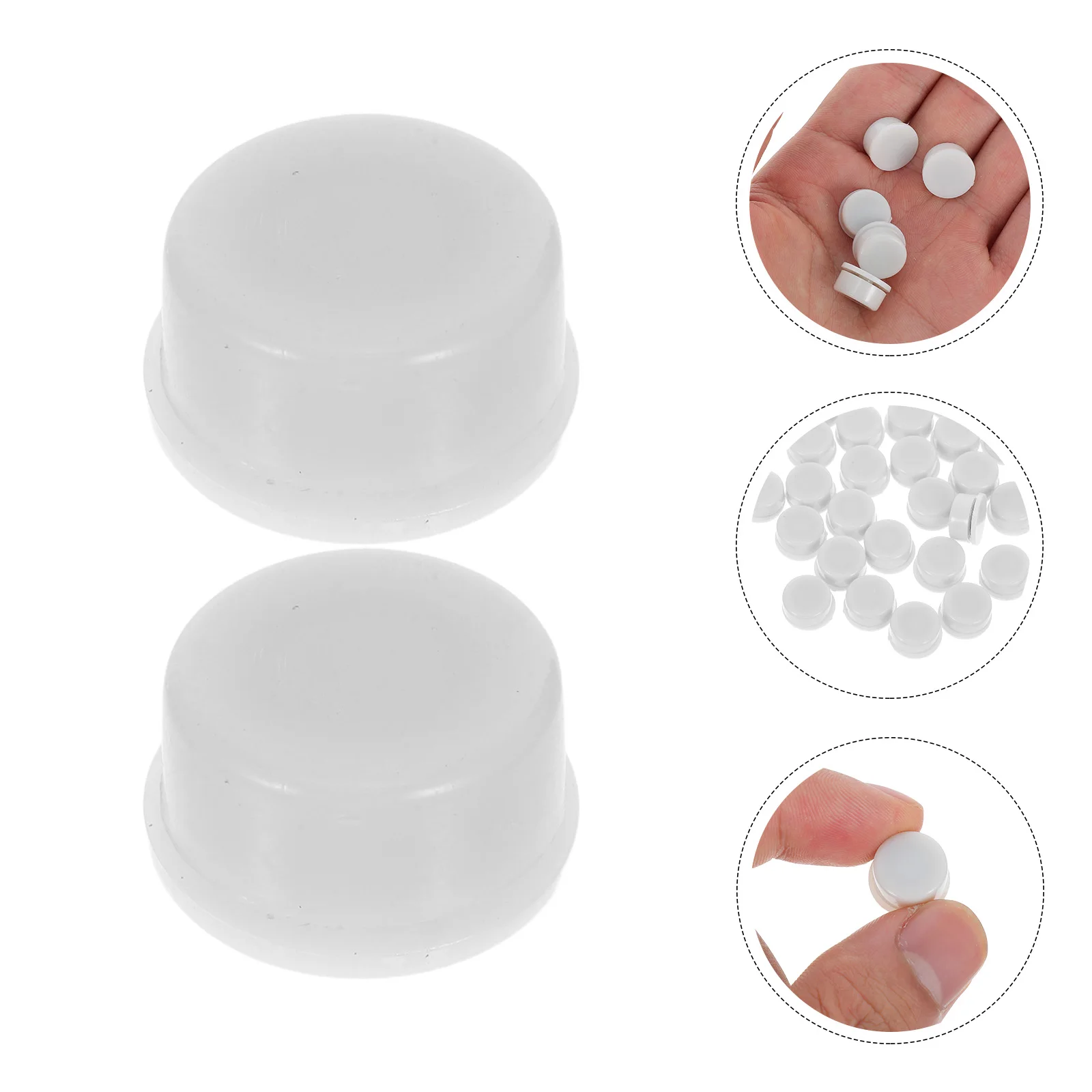 Rotating Shaft Bearing Hardware Miniature White Smooth Rotation Lightweight Easy Installation Wear-Resistant Performance Diy