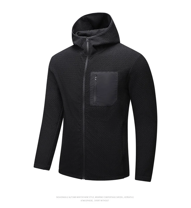 Neue Herren-Wanderjacken Outdoor-Camping-Fleecejacken mit Reißverschlusstaschen Taktische Arbeitsjacken Überzieherjacken – Detail 1