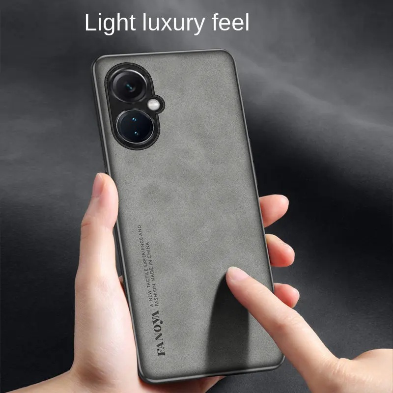 OnePlus Nord CE3 Lite CPH2467 CPH2465 Case PU Leather Skin Hard Cover Matte Phone Case Silicone Bumper for OnePlus Nord CE3 Lite