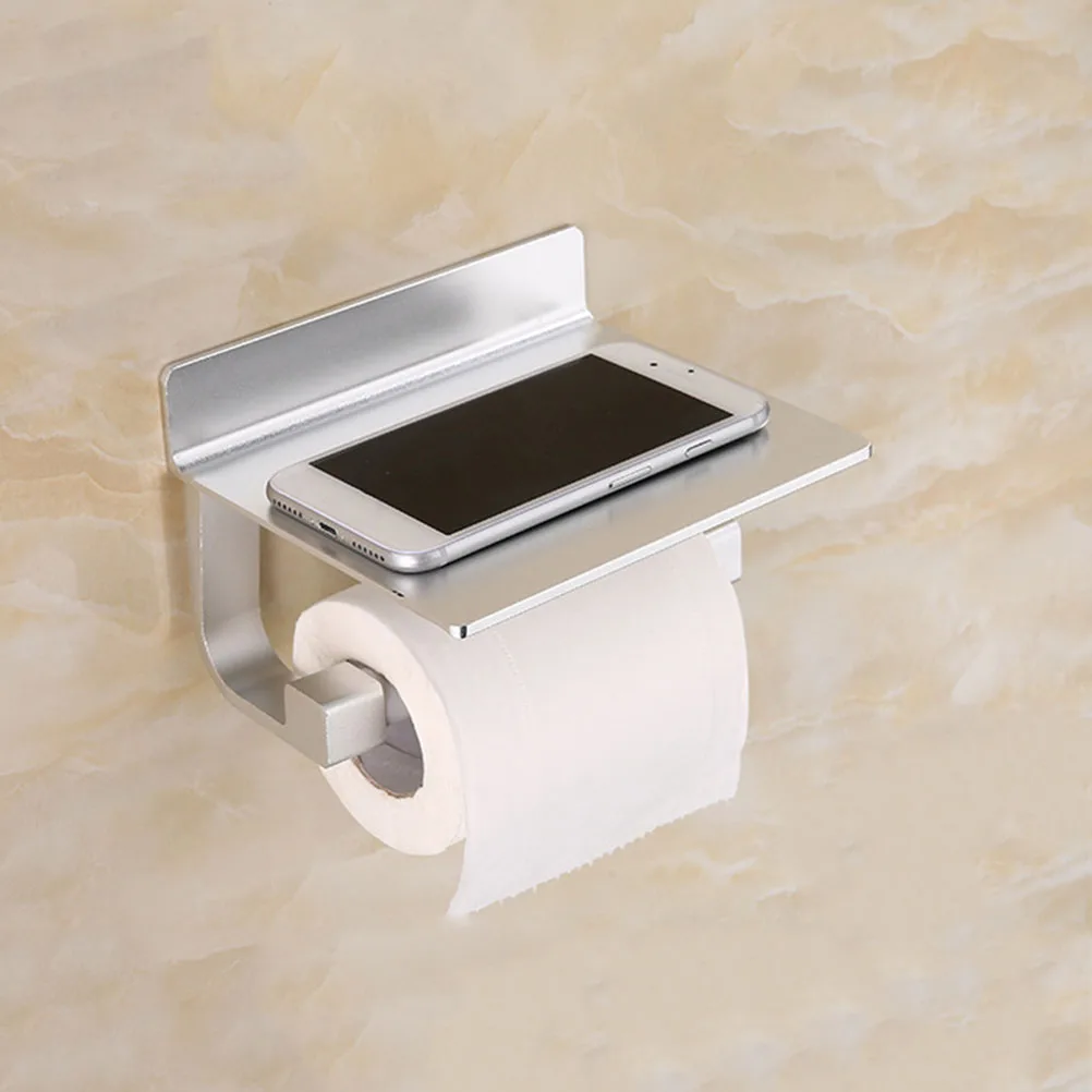 

Punch Free Space Aluminum Paper Towel Rack Silver Eco Friendly Durable Practical Tissue Holder Bathroom Living Room Hotel