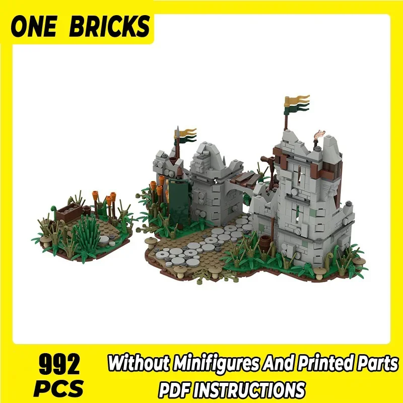 Technology Bricks Magical Rings Moc Building Blocks Movie Scene Hide Camp Model DIY Assembly Street View Toys Children Gifts