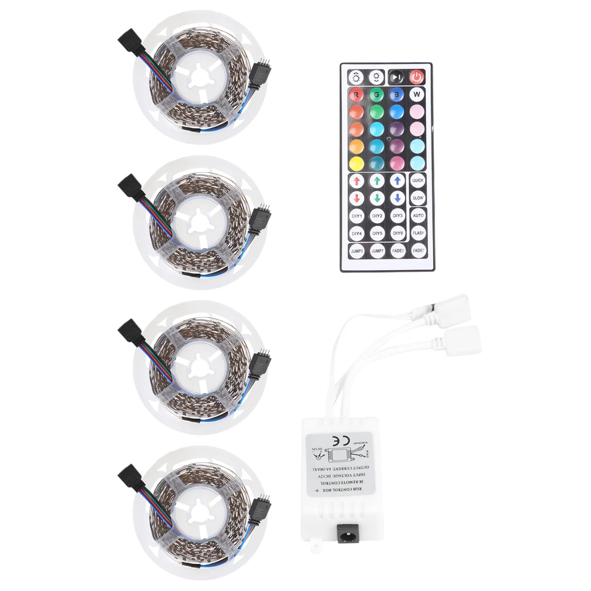 ไฟแถบไฟ LED RGB 20ม. 3528ไฟ LED 1200ดวงริ้วสายไฟยืดหยุ่นได้พร้อมรีโมท44ปุ่มสำหรับห้องนอนฮาโลวีนคริสต์มาส