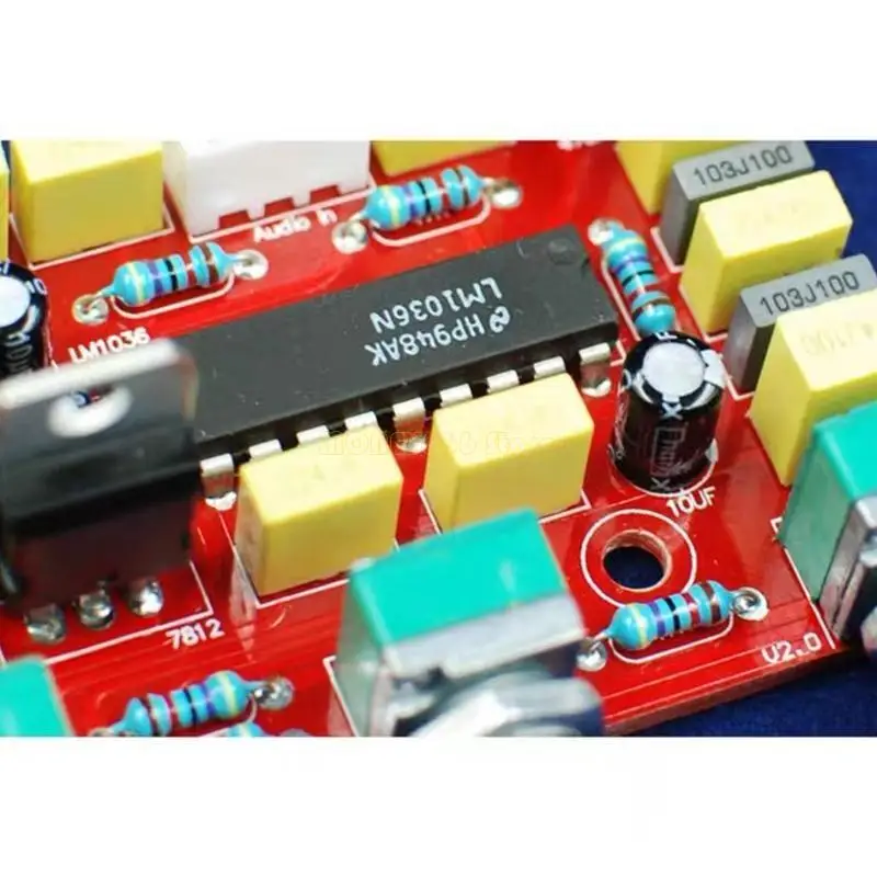 لوحة مضخم الصوت F62C HiFi مع لوحة نغمة Preamp LM1036 مع مقياس الجهد القابل للتمديد لمكبر صوت المسرح المنزلي في متجر DIY #2