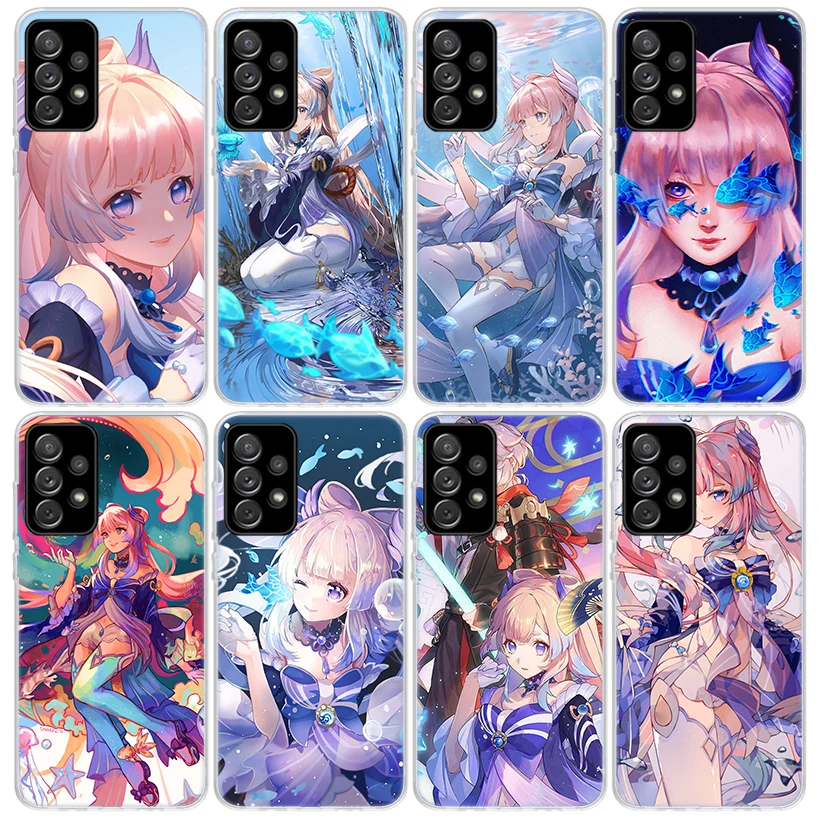 Genshin Impact Sangonomiya Kokomi Phone Case For Samsung Galaxy A15 A14 A13 A12 A55 A54 A53 A52 A35 A34 A33 A32 A25 A24 A23 A22 