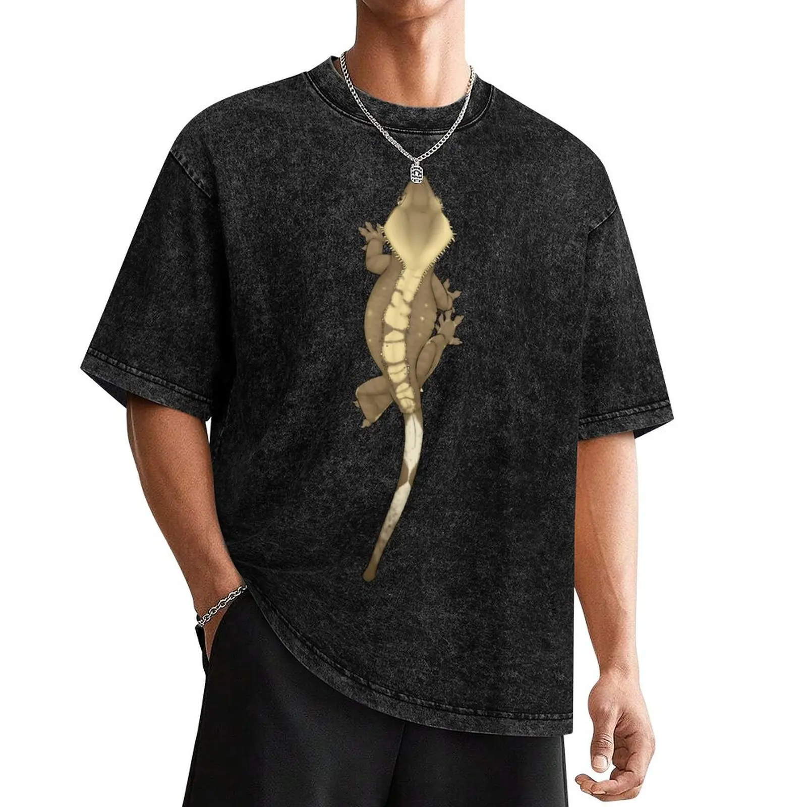 Crested Gecko - Kit T-Shirt tees boys animal print basketball graphic tees custom t shirt mens t shirts top quality