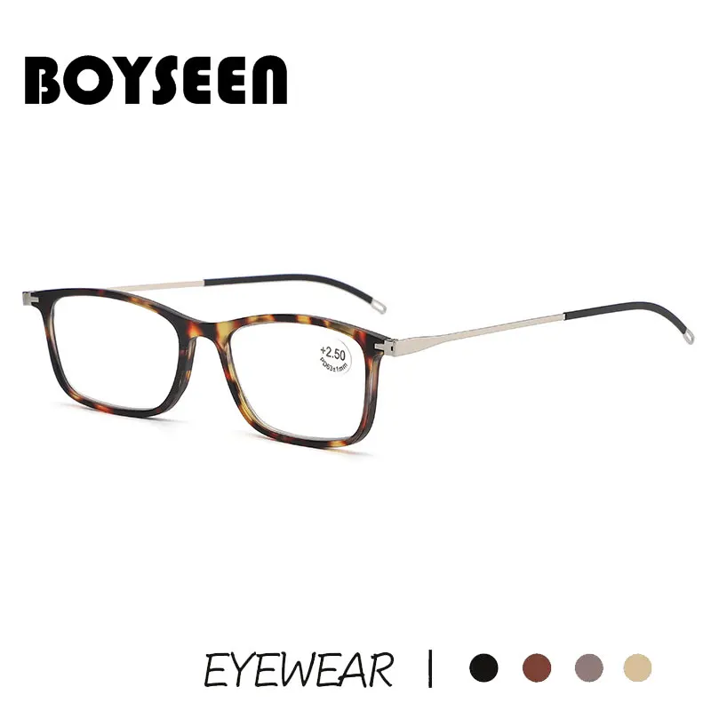 BOYSEEN-TR90 Frame Óculos para Homens e Mulheres, Anti Luz Azul Bloqueio Óculos, Moda Transparente Óculos, Tendência, Jogos, 2024