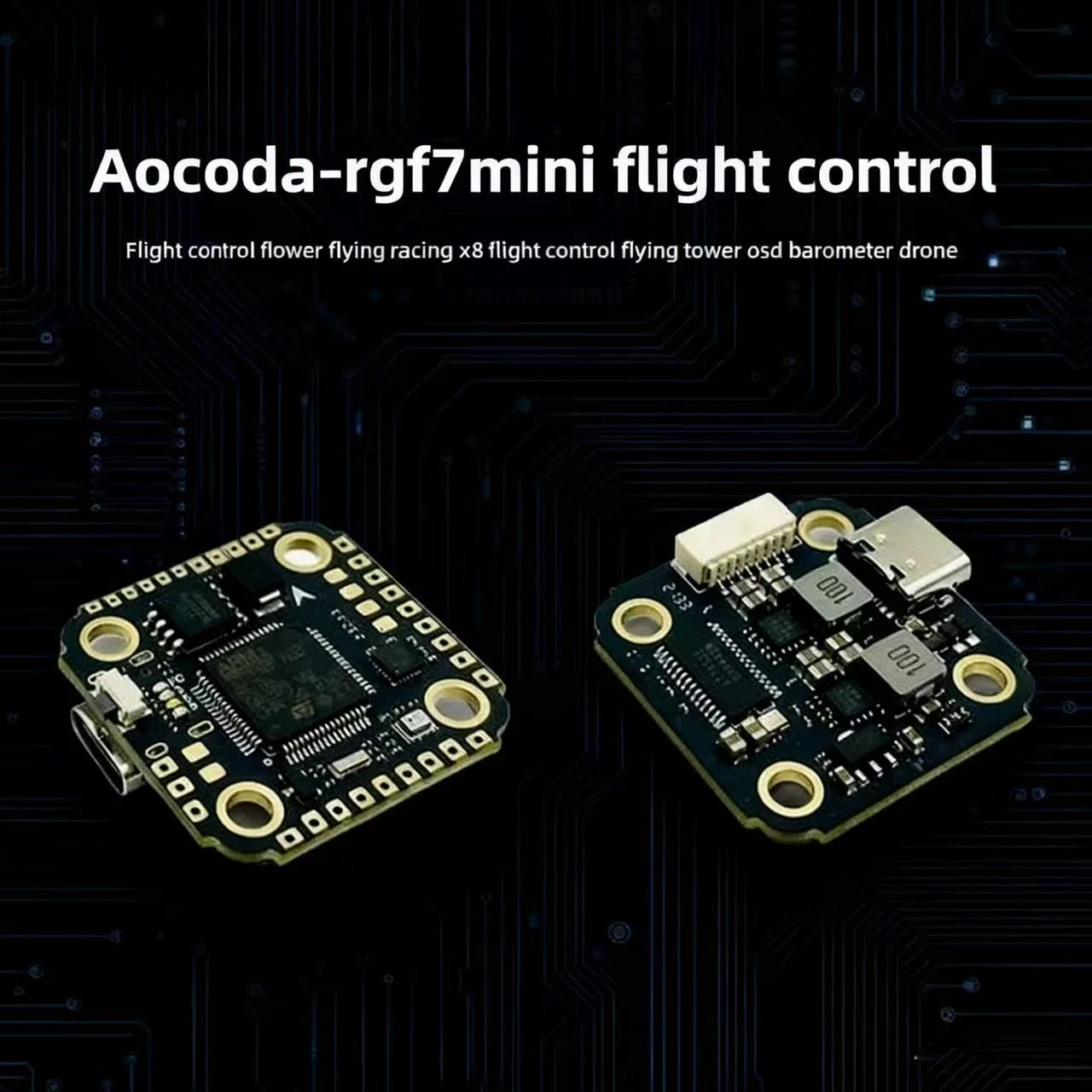 

Black Box, 2025 fpv minitor controller RC F7 MINI Flight Control OSD Barometer 16M Crossing Machine h7 flight controller hx25w